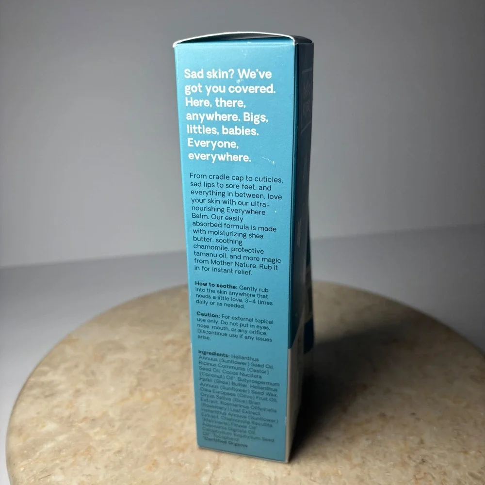 Hello Bello Everywhere Balm 4oz Blue Fragrance-Free Plant-Based Sensitive Skin - Picture 2 of 5